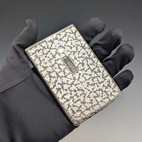 1897 年英國古董純銀滑動卡盒 80 克亨利威廉森