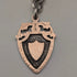 1929 British Vintage Sterling Silver Double Albert Chain 56g Gold Plated Sterling Silver Medal Fob