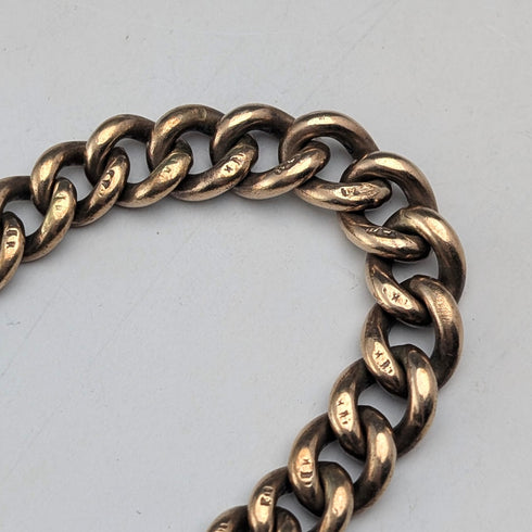 古董金色阿爾伯特鏈十字架錶鍊