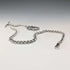 Circa 1900 British antique sterling silver Albert chain, 53g, sterling silver large medal fob