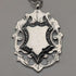 Circa 1900 British antique sterling silver Albert chain, 53g, sterling silver large medal fob