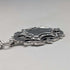 Circa 1900 British antique sterling silver Albert chain, 53g, sterling silver large medal fob