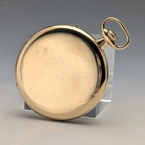 Circa 1918 Patek Philippe Pocket Watch, 18K Solid Gold, Open Face, Serviced