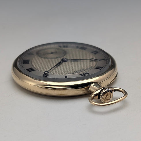 Circa 1918 Patek Philippe Pocket Watch, 18K Solid Gold, Open Face, Serviced