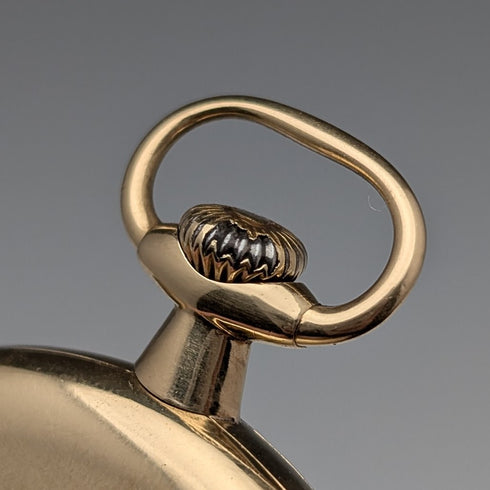 Circa 1918 Patek Philippe Pocket Watch, 18K Solid Gold, Open Face, Serviced