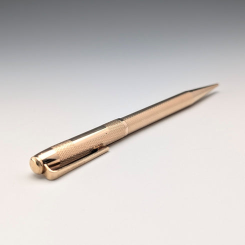 British Vintage Yard O' Red Rolled Gold Propelled Pencil in Case