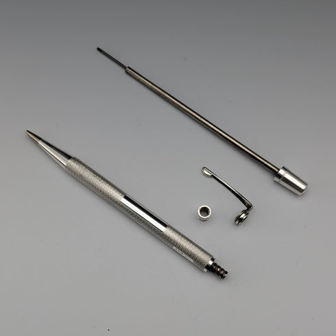 1963 British Yard O' Red Sterling Silver Push-Pull Pencil in Case