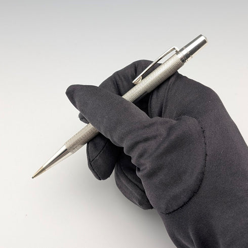 1963 British Yard O' Red Sterling Silver Push-Pull Pencil in Case