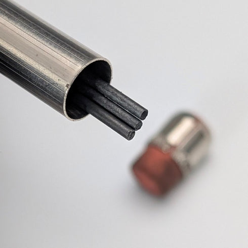 1975 British vintage sterling silver ballpoint pen and push-type pencil William Manton with case