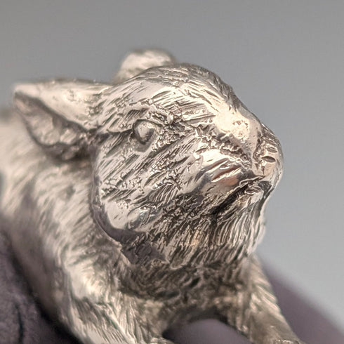 1980年英國復古純銀兔子微型雕像 50克 BSE 產品