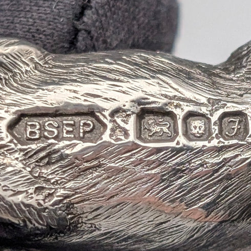 1980年英國復古純銀兔子微型雕像 50克 BSE 產品