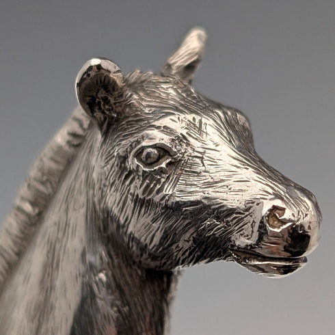 1979 年英國復古純銀馬匹微型雕像 53 克 BSE 產品