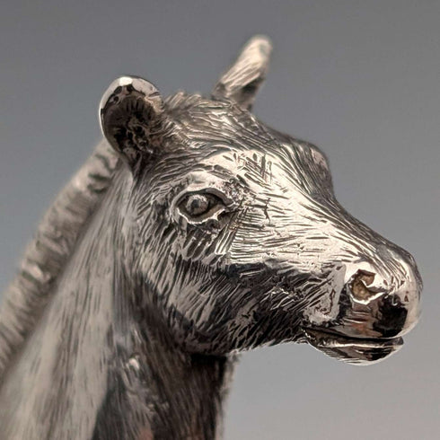 1979 British Vintage Sterling Silver Horse Miniature Figurine 53g BSE Products