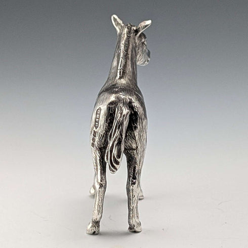 1979 British Vintage Sterling Silver Horse Miniature Figurine 53g BSE Products