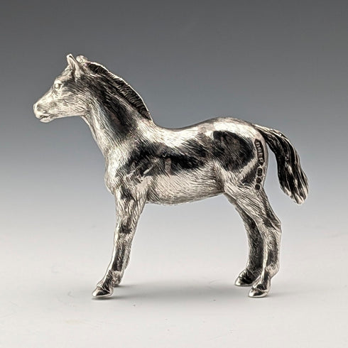 1979 年英國復古純銀馬匹微型雕像 53 克 BSE 產品