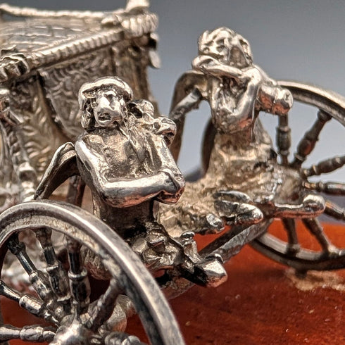 1977年 英国純銀製 ゴールド・ステート・コーチ馬車ミニチュア 65g Toye, Kenning&Spencer