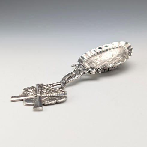 1904年 オランダアンティーク 純銀製 ティーキャディースプーン 23g FP&S