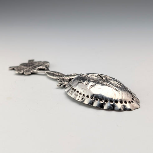 1904年 オランダアンティーク 純銀製 ティーキャディースプーン 23g FP&S