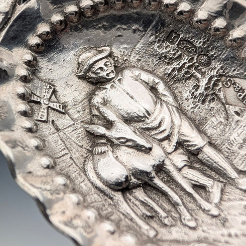 1904年 オランダアンティーク 純銀製 ティーキャディースプーン 23g FP&S