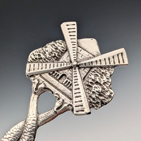 1904年 オランダアンティーク 純銀製 ティーキャディースプーン 23g FP&S