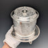 Antique British silver plate floral biscuit barrel