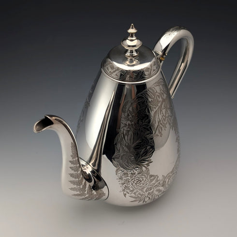 1885年頃 英国アンティーク シルバープレート製 コーヒーポット Mappin Brothers