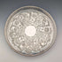 Vintage British silver plate gallery tray, diameter 26cm, Viners
