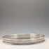 Vintage British silver plate gallery tray, diameter 26cm, Viners