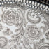 Vintage British silver plate gallery tray, diameter 26cm, Viners
