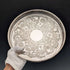 Vintage British silver plate gallery tray, diameter 26cm, Viners