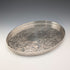 Vintage British silver plate oval gallery tray, 28cm wide, Barker Ellis