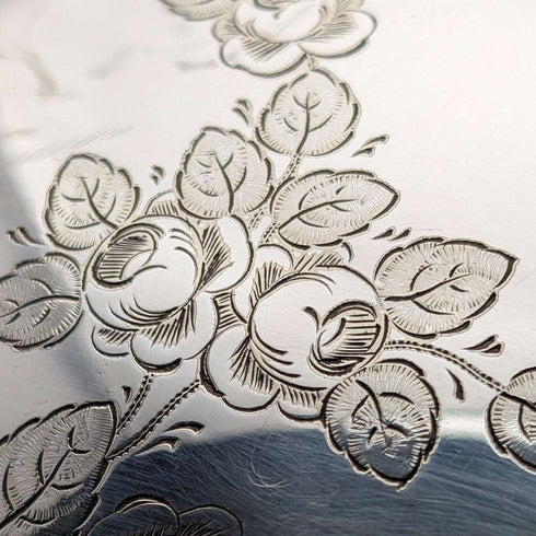 Circa 1900 British antique silver plate breakfast dish, no inner plate, George Goodfellow