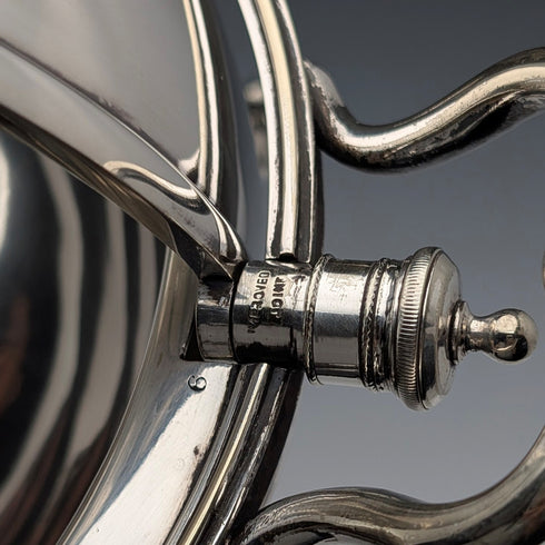 1900年頃 英国アンティーク シルバープレート製 ブレックファーストディッシュ 中皿なし George Goodfellow