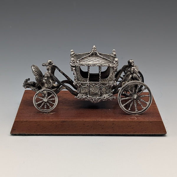 1977年 英国純銀製 ゴールド・ステート・コーチ馬車ミニチュア 65g Toye, Kenning&Spencer