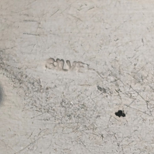 ヴィンテージ 純銀製 オーバル型ロケットペンダント 純銀ネックレス付き 計7g