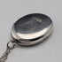 復古純銀橢圓形小盒吊墜,搭配純銀項鍊,總重 7.6 克