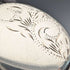 Vintage sterling silver oval locket pendant with sterling silver necklace, 7.6g total