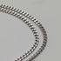 Vintage sterling silver oval locket pendant with sterling silver necklace, 7.6g total