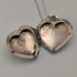 ヴィンテージ 純銀製 ハート型ロケットペンダント 純銀ネックレス付き 計7.3g