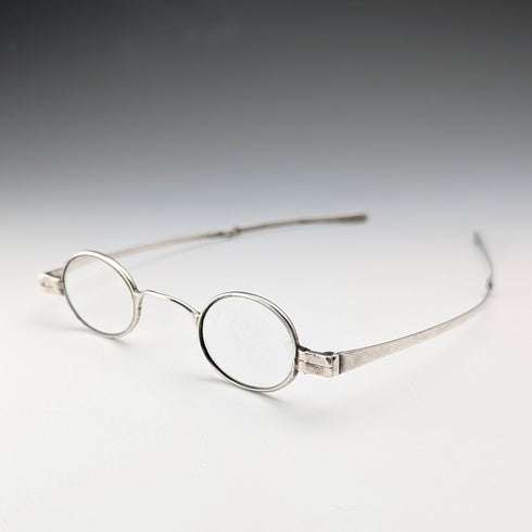 19世紀早期喬治亞時期英國古董純銀小眼鏡,瑪麗安霍姆斯製作