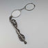 Antique American sterling silver openwork design portable folding glasses Ronietto