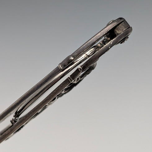 古董美國純銀鏤空設計便攜式折疊眼鏡 Ronietto