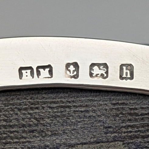 1907 British antique sterling silver jewelry box, 88g, Henry Matthews