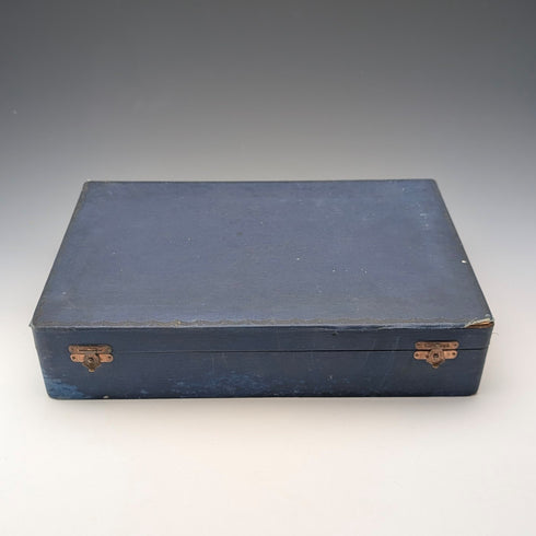 德國古董 800 銀柄甜點餐具 12 對(盒裝)