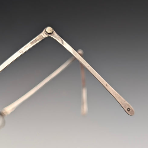 19世紀早期喬治亞時期英國古董純銀小眼鏡,瑪麗安霍姆斯製作