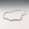 British vintage sterling silver twisted chain necklace 40cm 12.5g EJLd