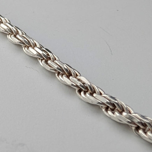 英国ヴィンテージ 純銀製 ツイストチェーン ネックレス90cm 22.3g milor