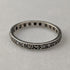 Vintage sterling silver eternity ring (size 14)