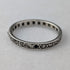 Vintage sterling silver eternity ring (size 14)