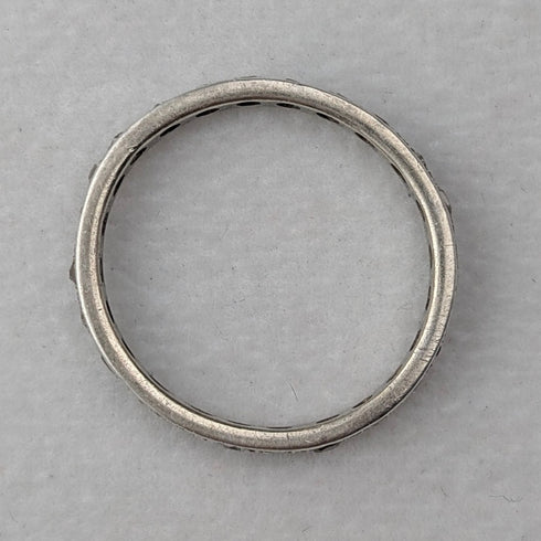 Vintage sterling silver eternity ring (size 14)